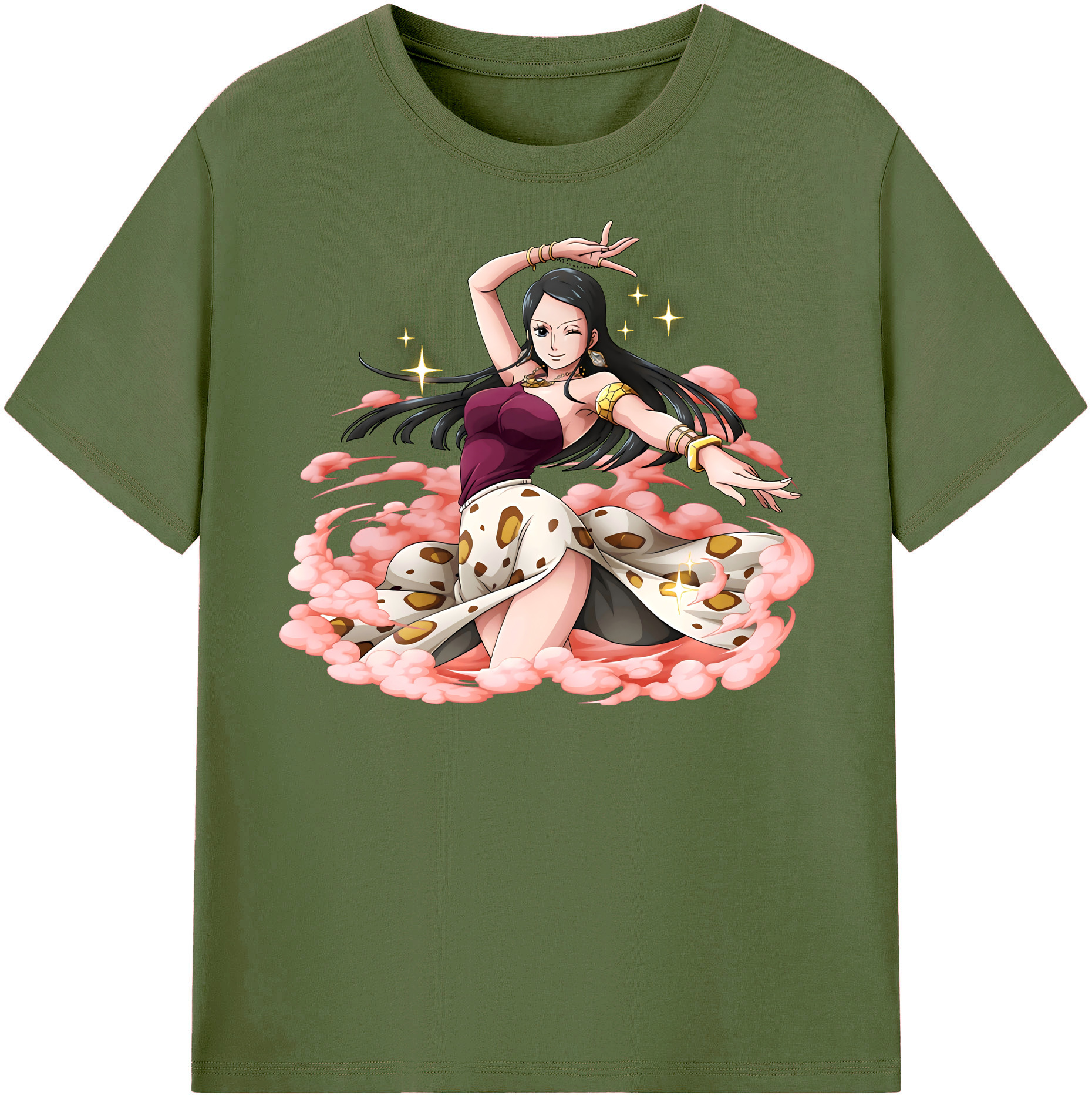 ワンピース ニコ・ロビン ONE PIECE Nico Robin 綿100％半袖Tシャツ（フロントプリント）